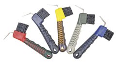 Kopytní háček s kartáčkem HKM dvoubar. různé barvy balení 5ks