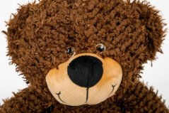 Plyšák Méďa tmavě hnědý, plyšová hračka, 34 cm