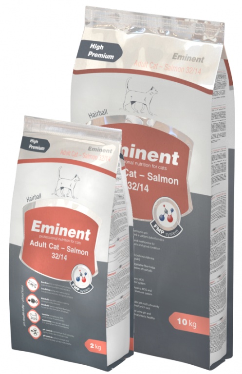 Granule pro kočky dospělé EMINENT Adult Cat Salmon High Premium, s lososem - Hmotnost: 10kg