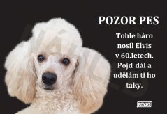 Výstražná tabulka PUDL TRPASLIČÍ APRICOT