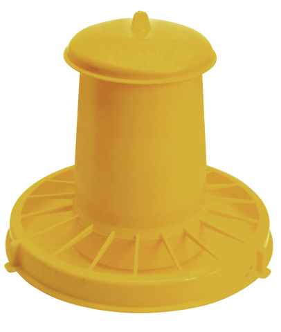 Tubusové krmítko pro kuřata, drůbež plastové s mřížkou