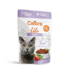 CALIBRA Cat Life kapsa Adult Veal in gravy krmivo pro kočky 85g