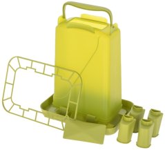 KERBL krmítko obdélníkové pro drůbež s nožičkami