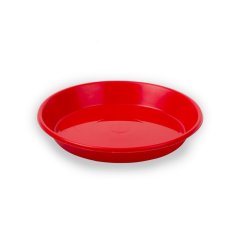 Plato na krmení pro jednodenní kuřata, o 19cm červené