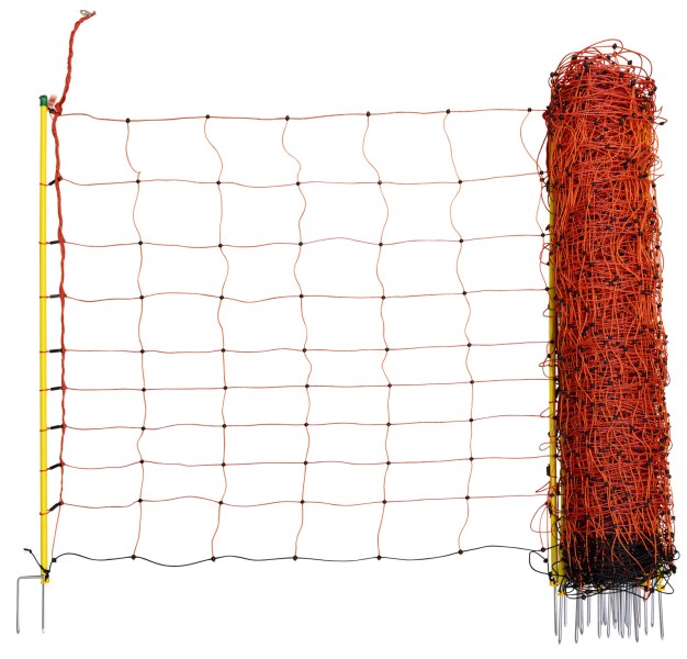 Síť ohradníku pro kozy 108cm dvojitý hrot, 14 kolíků, 50m