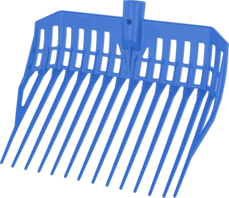 Mistovací vidle pro koně, pony dětské KERBL EcoFork Mini plastové, - Barva: b.modrá