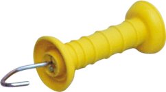 Brána - rukojeť pro ohradník s háčkem žlutá