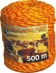 Nirolanko pro ohradník Super 3mm žlutooranžové