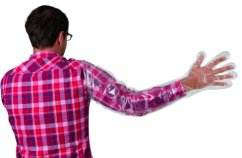 VETtop 5-prsté vyšetřovací rukavice pro skot, 100ks