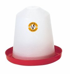 Klobouková napáječka pro drůbež, kuřata, slepice