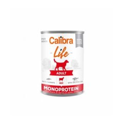 Krmivo pro psy Hovězí s mrkví Calibra Dog Life Adult Beef with carrots, konzerva 400g