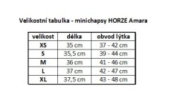 Jezdecké minichapsy HORZE Amara černé široké