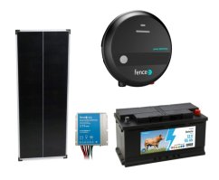 Sada ohradník SOLAR 5J s baterií 95Ah a solárním panelem 100W
