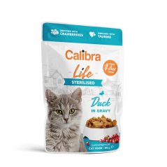 CALIBRA Cat Life kapsa Sterilised Duck in gravy krmivo pro kočky 85g
