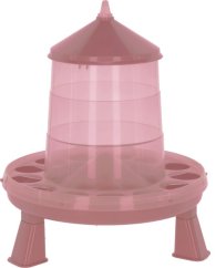 KERBL tubusové krmítko pro kuřata, drůbež s nožičkami růžové