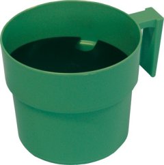 Oddojovací hrnek velký s destičkou zelený