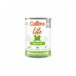 Krmivo pro citlivé psy králičí Calibra Dog Life Sensitive Rabbit, konzerva 400g