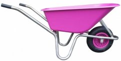 Kolečko hospodářské zahradní s plastovou korbou fialové 100ltr.