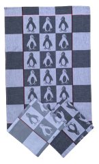 Kuchyňské utěrky žakárové Tučňáci šedé (3 ks v balení)