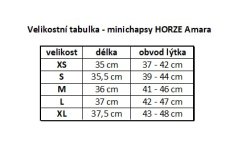Jezdecké minichapsy HORZE Amara černé široké