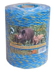 Vodivé lanko pro elektrický ohradník STOP 4mm modrožluté 400m