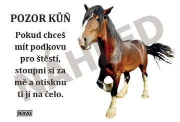 Výstražné tabulky se zvířaty
