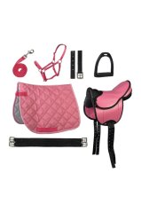 Sedlo pro pony, shetty HKM Lucy s příslušenstvím