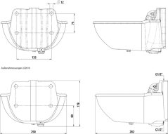 Napáječka pro koně vyhřívaná litinová H10 24V/80W