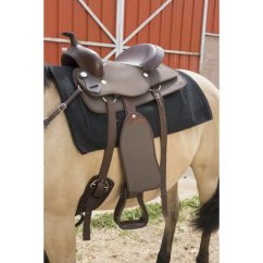 WESTRIDE Westernové sedlo syntetické hnědé