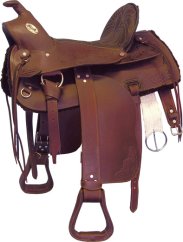 Westernové sedlo COLORADO SPRINGS Santa Fe 16 hnědé