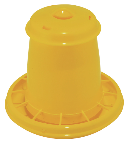 Tubusové krmítko pro kuřata, drůbež plastové s mřížkou