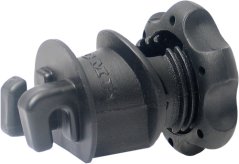 Návlečný izolátor pro ohradník na lanko do 5mm ISOBLOC s matkou (25)