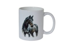 Keramický hrnek Naggis černý kůň 320ml