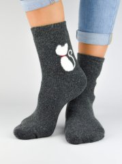 Ponožky dámské s kočkou 36-41 Ponožky dámské s kočkou 36-41
