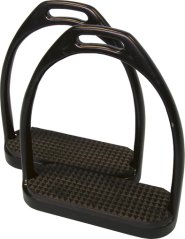 Jezdecké třmeny pro koně barvené, černé 12cm