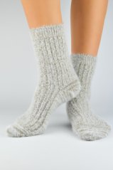 Ponožky dámské jemné nadýchané s vlnou 36-41