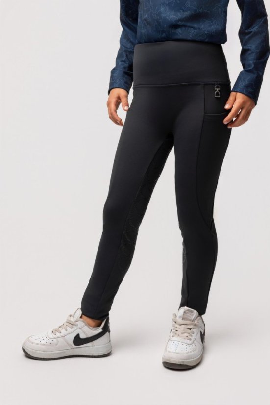 HORZE Gillian dětské zimní jezdecké legíny