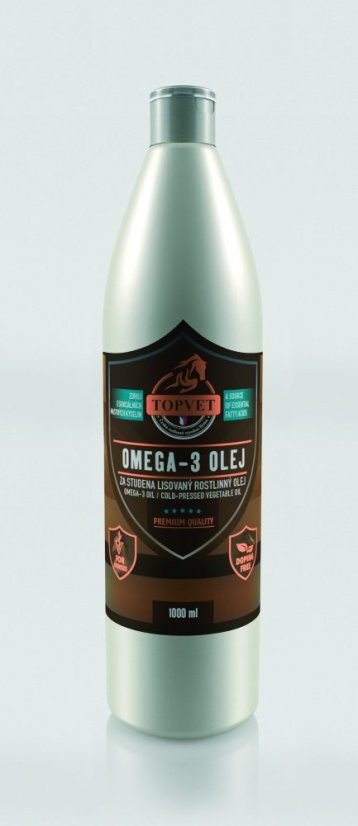 TOPVET Omega-3 olej pro koně