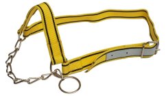 Ohlávka stahovací s řetízkem Nylon