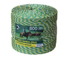 Eurolanko pro elektrický ohradník 3mm bílo-žluto-zelené,