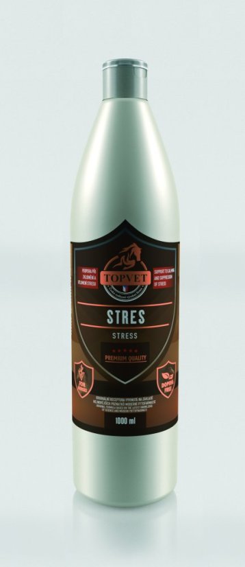 Bylinný sirup pro koně TOPVET Stres - Objem: 1ltr. Bylinný sirup pro koně TOPVET Stres - Objem: 1ltr.