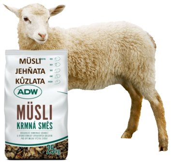 Granule pro ovce a kozy, mlezivo, mléko, minerálky