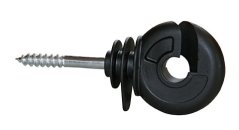 Kroužkový izolátor pro ohradník s výztuhou černý (25) Kroužkový izolátor pro ohradník s výztuhou černý (25)