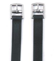 Třmenové řemeny pro koně Grand kožené 1300x25mm, černé