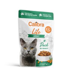 CALIBRA Cat Life kapsa Adult Duck in gravy krmivo pro kočky 85g