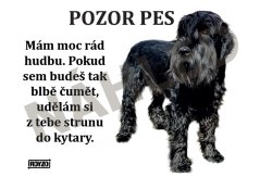 Výstražná tabulka KNÍRAČ VELKÝ