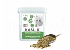 Bylinný doplněk pro koně DROMY Kašlík A+, 21dní s vyvazovačem mykotoxinů, 2100g