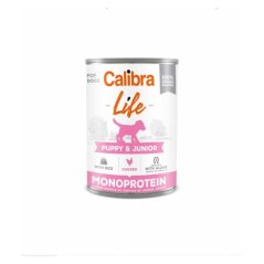Calibra Dog Life Puppy&Junior Chicken&rice konzerva pro štěňata kuřecí s rýží 400g