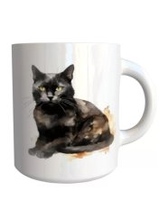 Keramický hrnek Albanus černá kočka 320ml