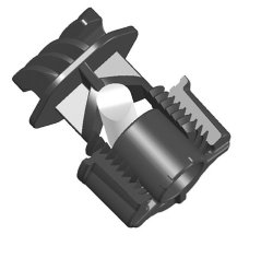 Násuvný izolátor pro ohradník na lanko do 8mm VP s matkou (10)